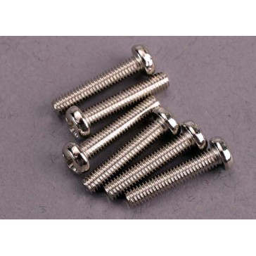 Screws, 3x15mm roundhead machine (6)