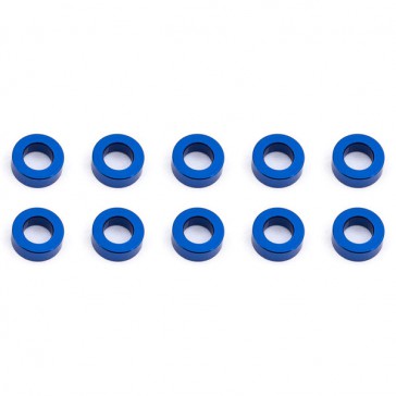 BALLSTUD WASHERS 5.5 x 2.0mm BLUE ALUMINIUM x10