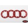 DISC.. Replacement Beadlock Rings for TRO 1.7 Wheels (Red)