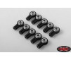 M3 Short Straight Aluminum Rod Ends (Black) (10)