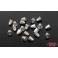 M2 Flanged Acorn Nuts (Silver)