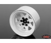 6 Lug Wagon 2.2 Steel Stamped Beadlock Wheels (White)