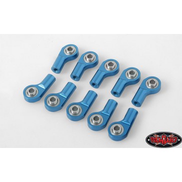 DISC.. M3 Offset Short Aluminum Rod Ends (Blue) (10)