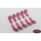 DISC.. M3 Extended Offset Long Aluminum Rod Ends (Red) (10)