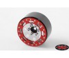 TRO 1.7 Stamped Steel Beadlock Wheels (Red/Chrome)