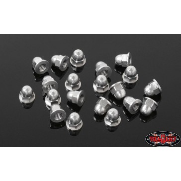 M3 Flanged Acorn Nuts (Silver)