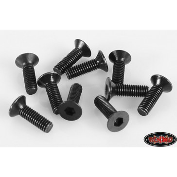 Steel Flat Head Cap Screws M3 x 10mm (10)