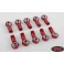 DISC.. M3 Bent Aluminum Axial Style Rod End (Red) (10)