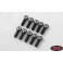 DISC.. M3 Medium Straight Aluminum Rod Ends (Black) (10)