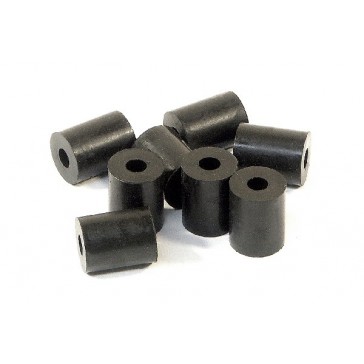 Rubber Tube 3 X 8 10Mm (Shaped/Black/8Pcs)