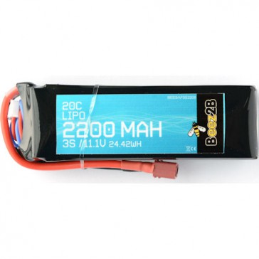 DISC.. Batterie Lipo 3S 11.1v 2200mAh 20C (24 x 34 x 105mm - 173g - D