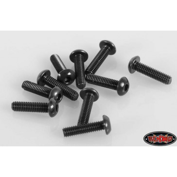 Steel Button Head Cap Screws M2.5 x 10mm (10)