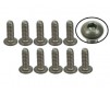 n°4-40 x 5/16 Titanium Button Head Hex Socket - Machine (10 Pcs)