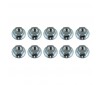 NUTS M4 SERRATED WHEEL NUTS