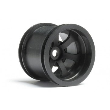 Scorch 6-Spoke Wheel Black (2.2In/55X50Mm/2Pcs)