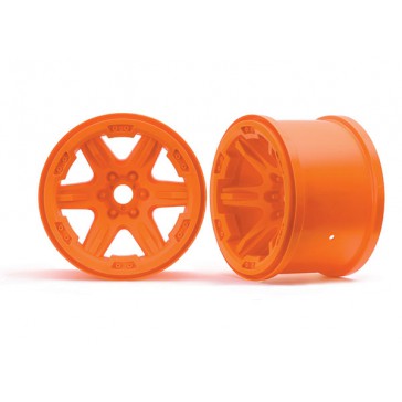 Wheels, 3.8' (orange) (2) (17mm splined)