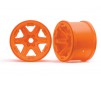 Wheels, 3.8' (orange) (2) (17mm splined)