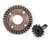 Ring gear, differential/ pinion gear, differential (front)