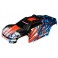 DISC.. Body, E-Revo, orange/ window, grill, lights decal sheet (assem