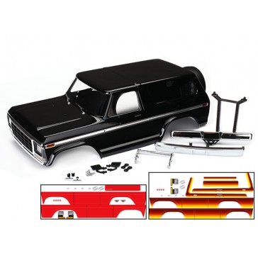 Body Ford Bronco complete (black) (includes front and rear bumpers, .