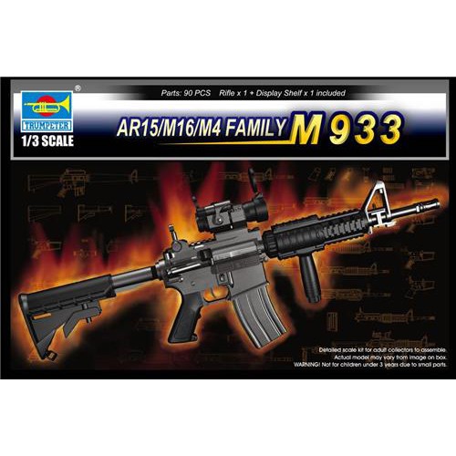 Trumpeter Accessoire militaire : Arme SR16 Famille AR15/M16/M4 pas