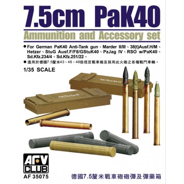 Pak 40 Ammo (Plastic) 1/35