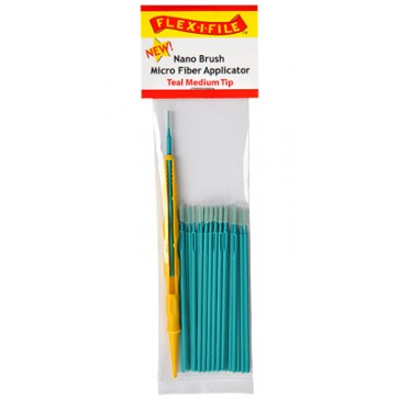 Nano Brushes Teal Medium Tip (24)