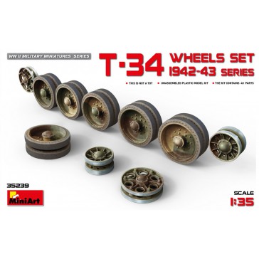 T-34 Wheels Set. 1942-43 1/35