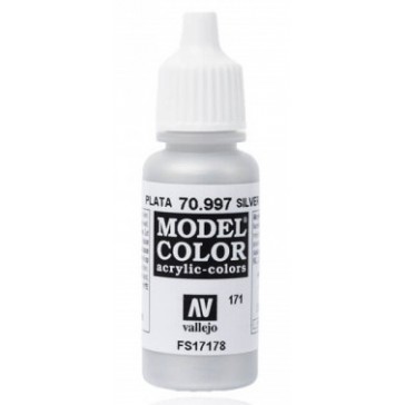 Acrylic paint Model Color (17ml) - Metallic Silver