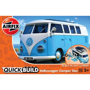 VW CAMPER VAN BLAUW QUICKBUILD (3/18) *