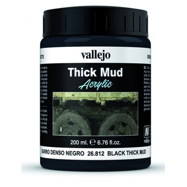 Diorama effects Thick Mud Textures - Black Thick Mud (200 ml.)