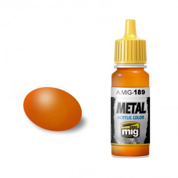 ACRYLIC COLOR METALLIC ORANGE JAR 17ML