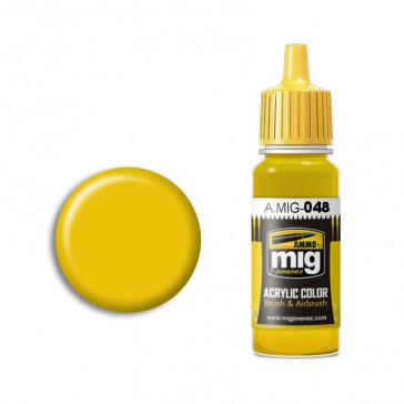 ACRYLIC COLOR YELLOW JAR 17ML