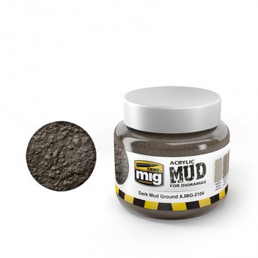 ACRYLIC MUD DARK MUD GROUND JAR 250 ML