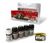 MODERN RUSSIAN VEHICLES WEATHERING SET 5 JARS 35 ML