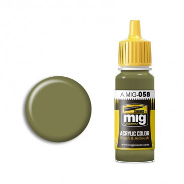 ACRYLIC COLOR LIGHT GREEN KHAKI JAR 17ML