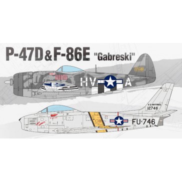 P-47D & F-86E Gabreski LE 1/72