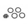 Beadlock rings, black (2.2) (aluminum)   (4)/ 2x10 CS (48)