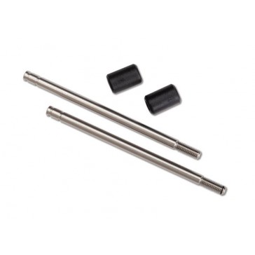 Shock shaft, 3x57mm (GTS) (2) (includes bump stops) (for use with TRX