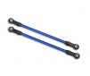 Suspension links, rear upper, blue (2) (5x115mm, powder coated steel)