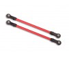 Suspension links, rear upper, red (2) (5x115mm, powder coated steel)