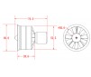 50mm Ducted fan (11-blades) with 2627-KV4500 Motor (4S version)