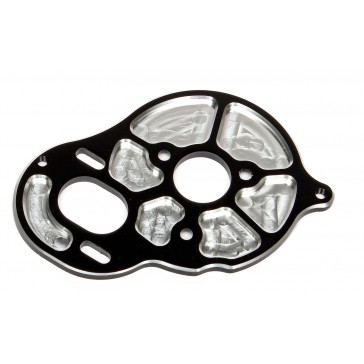 FACTORY TEAM FRONT MOTOR PLATE - BLACK (3 GEAR)