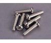 Screws, 4x15mm roundhead machine (6)