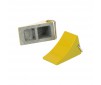 Metal wheel chocks (2 pcs) - Yellow