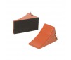 Metal wheel chocks (2 pcs) - Orange