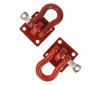 Towing shackle 15 mm with mounting plate (2 pcs)