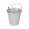 Silver metal bucket