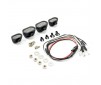 LIGHT SET w/LED,LENSES WIRE CONNECTOR 4PC - RECTANGLE