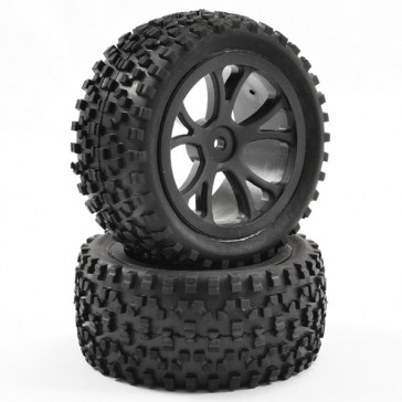 1/10TH MOUNTED CUBOID BUGGY REAR TYRES 10-SPOKE